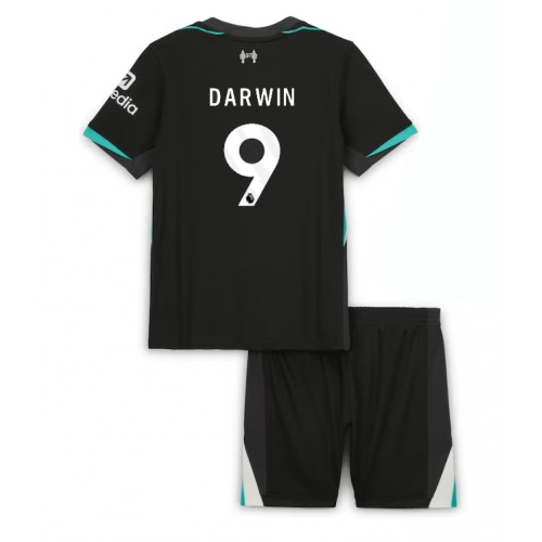 Fotbalové Dres Liverpool Darwin Nunez #9 Dětské Venkovní 2024-25 Krátký Rukáv (+ trenýrky)